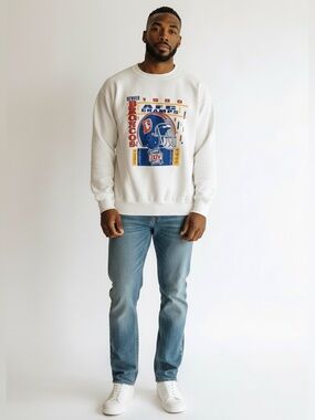 Vintage Denver Broncos AFC Champions 1989 Super Bowl XXIV Sweatshirt